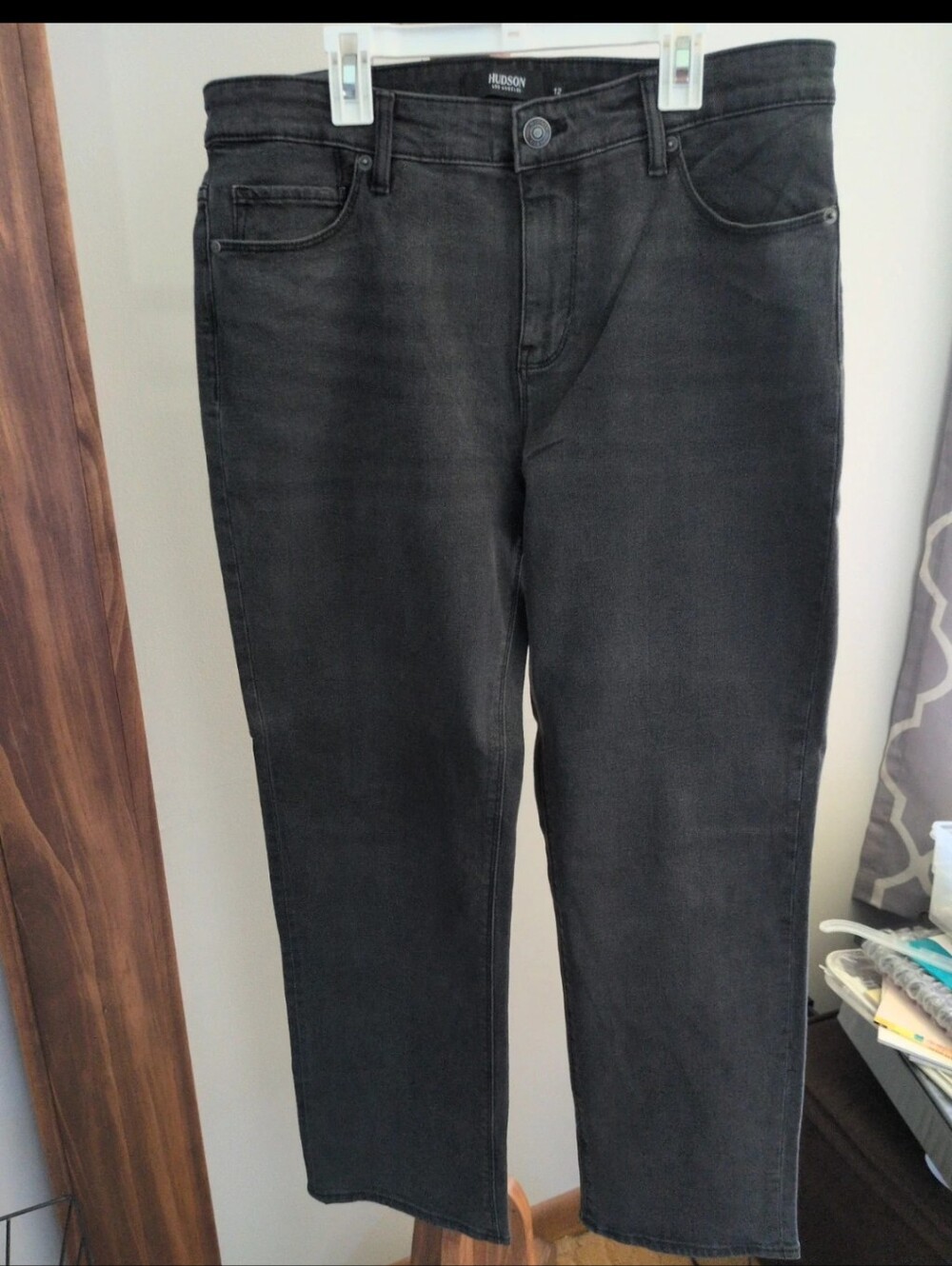 Hudson Jeans Men's Charcoal Straight Jeans